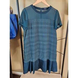 Madewell Sheer Detail Drop Waist Dress – Size M | Effortless + Elevated